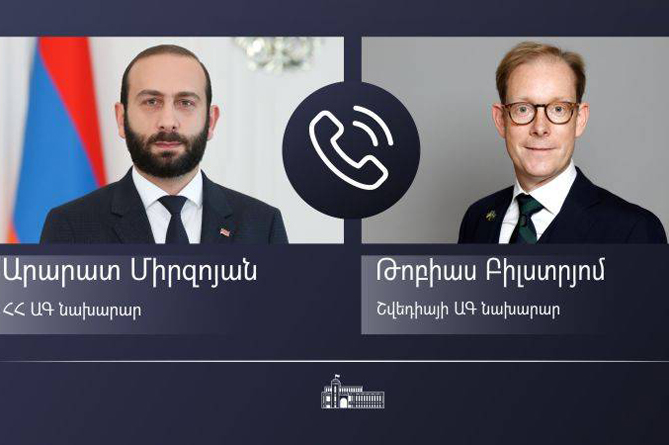 Мирзоян рассказал председательствующему в Совете ЕС шведскому коллеге о кризисе из-за блокады Лачинского коридора Мирзоян рассказал председательствующему в Совете ЕС шведскому коллеге о кризисе из-за блокады Лачинского коридора