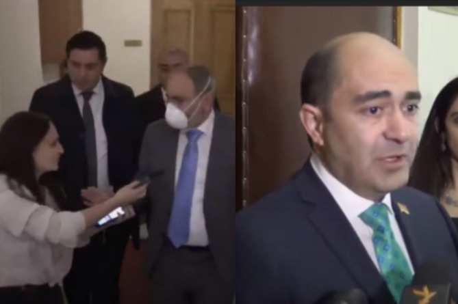 За чашкой кофе: Пашинян с Марукяном поговорили о семьях и обсудили Карабах За чашкой кофе: Пашинян с Марукяном поговорили о семьях и обсудили Карабах