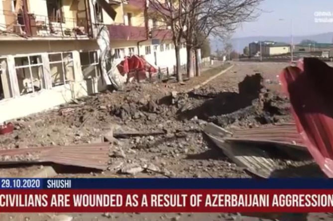 Армения показала ужасающие последствия ракетных ударов Азербайджана по Шуши (ВИДЕО)