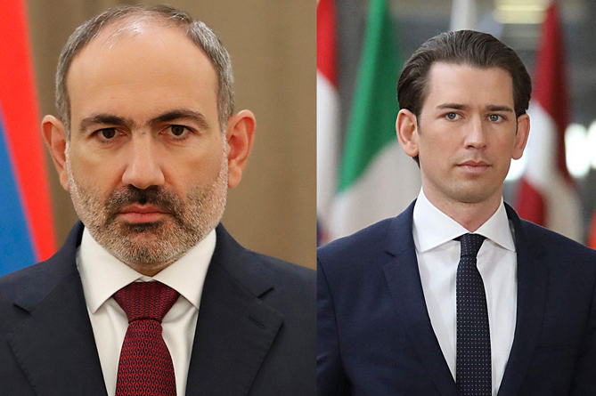 Пашинян обсудил с канцлером Австрии применение права наций на самоопределение и бои в Карабахе