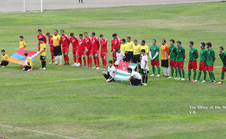Футбольная сборная НКР  обыграла Абхазию со счетом 3:0