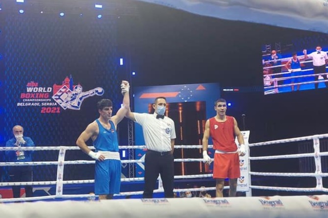 Բռնցքամարտիկ Հովհաննես Բաչկովն Աշխարհի առաջնությունում հաղթել է ադրբեջանցուն ու դուրս եկել 1/8 եզրափակիչ (ՎԻԴԵՈ)