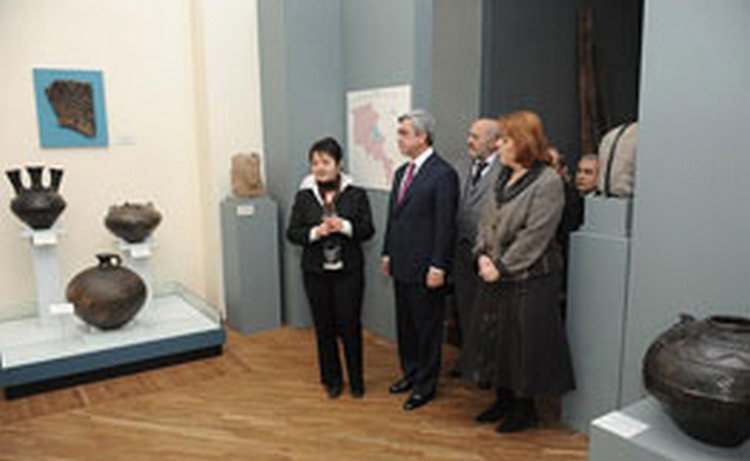 Президент Армении посетил новую музейную экспозицию  «Урарту: Ванское царство»