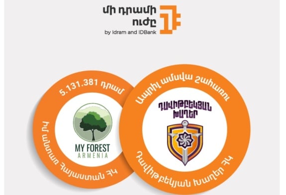 Մի դրամի ուժի ապրիլ ամսվա շահառուն Դավիթբեկյան խաղեր ՀԿ-ն է