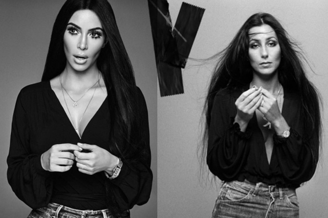 Ким Кардашян украсила обложку Harper's Bazaar Arabia в образе Шер (ФОТО) Ким Кардашян украсила обложку Harper's Bazaar Arabia в образе Шер (ФОТО)