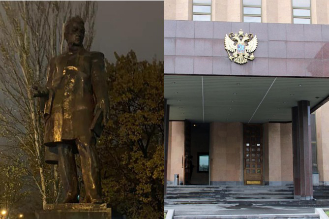ՀՀ–ում ՌԴ դեսպանությունն արձագանքել է Երևանում Գրիբոյեդովի արձանի նկատմամբ վանդալիզմի ակտին ՀՀ–ում ՌԴ դեսպանությունն արձագանքել է Երևանում Գրիբոյեդովի արձանի նկատմամբ վանդալիզմի ակտին