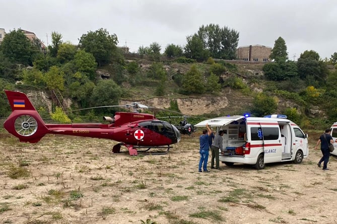 На юге Армении открыт промежуточный эвакопункт для раненых из Арцаха (ФОТО)