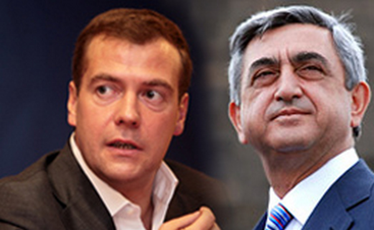 Медведев и Саргсян обсудят экономическое и военно-техническое сотрудничество