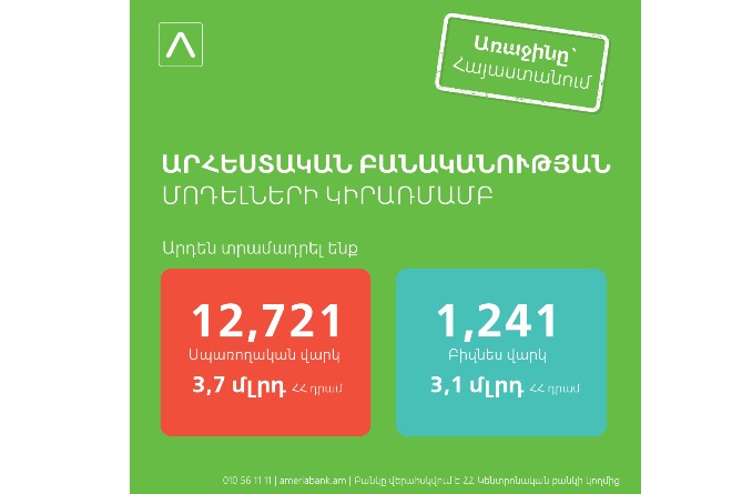 Америабанк впервые на финрынке Армении внедрил новую систему предоставления потребительских кредитов Америабанк впервые на финрынке Армении внедрил новую систему предоставления потребительских кредитов