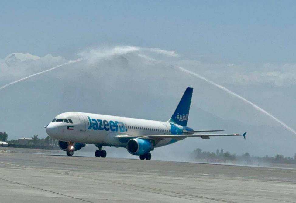 В ереванском аэропорту «Звартноц» встретили первый рейс лоукостера «Jazeera Airways» из Кувейта 