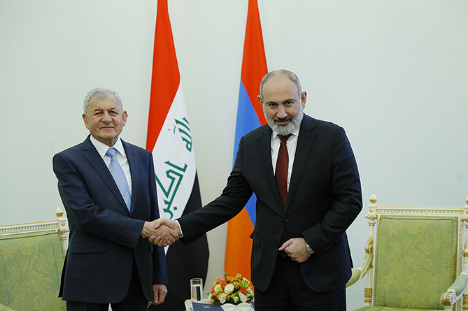 Президент Ирака надеется на расширение сотрудничества с Арменией в политике, экономике и торговле Президент Ирака надеется на расширение сотрудничества с Арменией в политике, экономике и торговле
