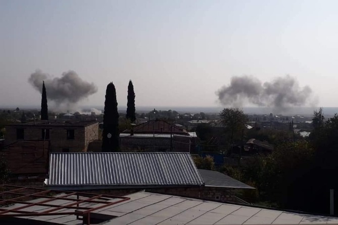 Азербайджан ударил по Мартакерту  боевой авиацией, есть разрушения (ФОТО)