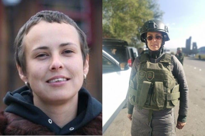 Юлия Чичерина в Арцахе. Там она попала под обстрел азербайджанских беспилотников