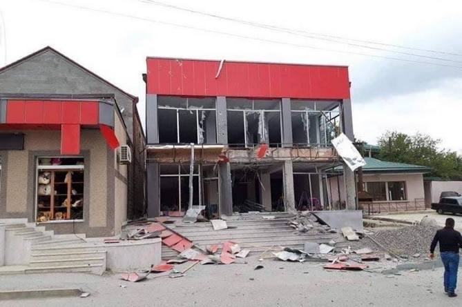 Боевая авиация Азербайджана бомбит Мартакерт в Арцахе Боевая авиация Азербайджана бомбит Мартакерт в Арцахе