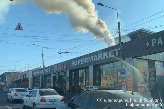 Հայտնի է Երևանի «ՍԱՍ ֆուդ կորտ»-ի տանիքում բռնկված հրդեհի պատճառը