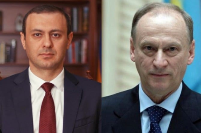 ՀՀ և ՌԴ անվտանգության խորհրդի քարտուղարները քննարկել են արցախա-ադրբեջանական սահմանագոտում տիրող իրավիճակը ՀՀ և ՌԴ անվտանգության խորհրդի քարտուղարները քննարկել են արցախա-ադրբեջանական սահմանագոտում տիրող իրավիճակը