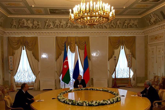 Հայաստանի, ՌԴ–ի և Ադրբեջանի նախագահների հանդիպումն է մեկնարկել Սանկտ Պետերբուրգում