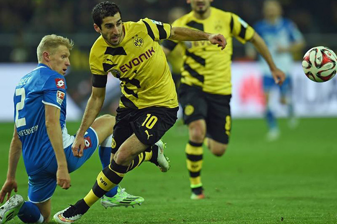 "Боруссия" Генриха Мхитаряна сразится с "Тоттенхэмом" в 1/8 финала Лиги Европы