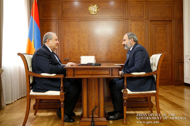 Արմեն Սարգսյանն ու Նիկոլ Փաշինյանն այսօր հանդիպել են. պաշտոնական Արմեն Սարգսյանն ու Նիկոլ Փաշինյանն այսօր հանդիպել են. պաշտոնական