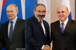 Премьер-министр Армении поздравил президента и главу правительства РФ с Днем России 