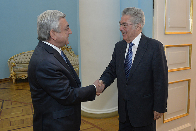 Саргсян обсудил с экс-президентом Австрии реализацию договоренностей двухстороннего сотрудничества