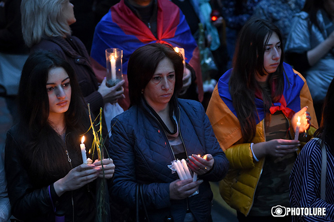 "March of Silence" in memory of heroes killed in Karabakh takes place in Yerevan-1