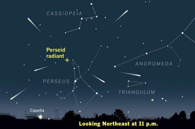 Жители Армении увидят пик метеорного потока Персеиды