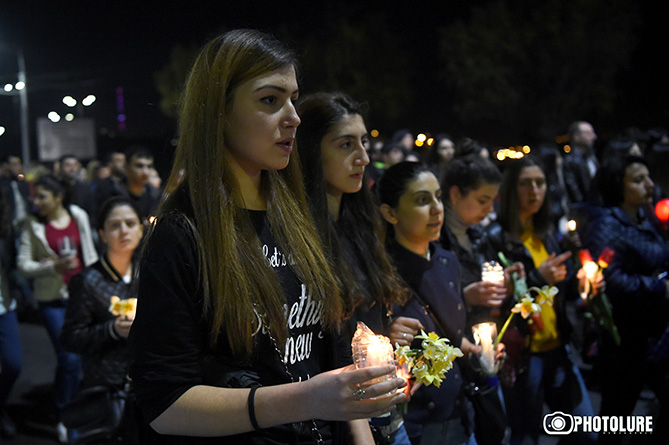 "March of Silence" in memory of heroes killed in Karabakh takes place in Yerevan-5