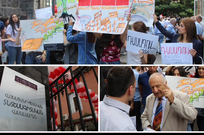 Учебный год в Экономическом университете Армении начался с забастовки. Министерство решило в скандал не вмешиваться (ФОТО, ВИДЕО)