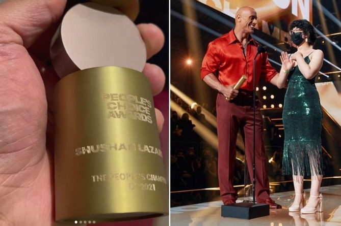 Дуэйн "Скала" Джонсон отдал свой приз People`s Champion Award армянке Шушан, победившей рак (ВИДЕО) 