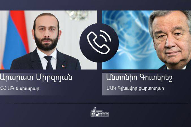 Глава МИД Армении заявил Гутерришу о необходимости отправки миссии по сбору фактов в Арцах и Лачинский коридор