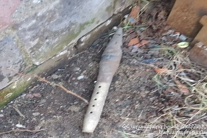 Мина обнаружена у жилого дома в городе Гюмри Мина обнаружена у жилого дома в городе Гюмри
