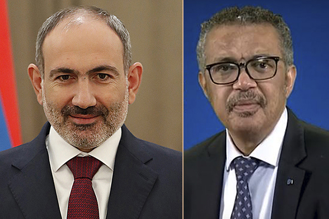 Փաշինյանը հեռախոսազրույց է ունեցել ԱՀԿ–ի ղեկավարի հետ` վերջինիս նախաձեռնությամբ Փաշինյանը հեռախոսազրույց է ունեցել ԱՀԿ–ի ղեկավարի հետ` վերջինիս նախաձեռնությամբ