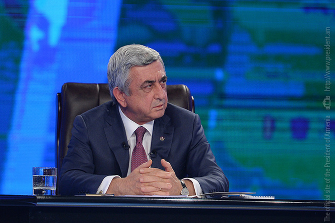 Սարգսյանը շնորհակալություն է հայտնել ԱԱԾ–ին և ոստիկանությանը Երևանում հանցախմբի վնասազերծման համար