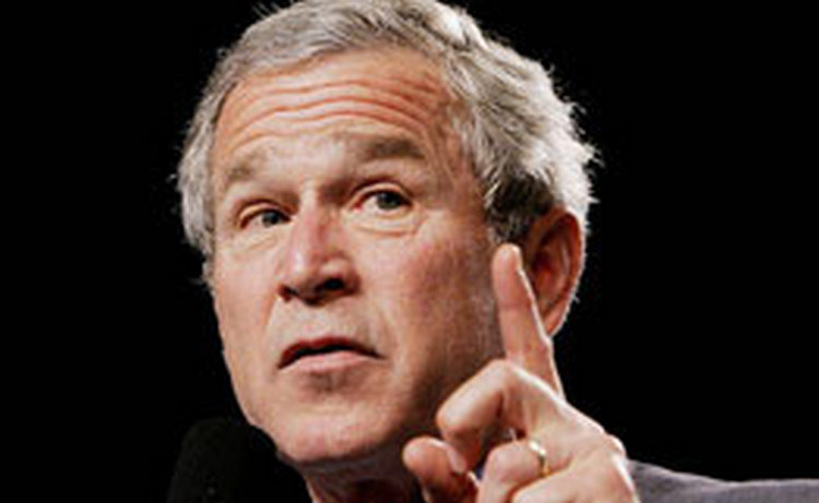 Рейтинг президента США Джорджа Буша упал до рекордно низкой отметки в 34% - опрос общественного мнения