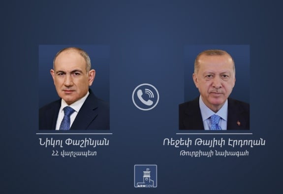 Փաշինյանն Էրդողանի հետ հեռախոսազրույցում քննարկել է Հայաստան–Թուրքիա հարաբերությունները և տարածաշրջանային զարգացումներին վերաբերող հարցեր