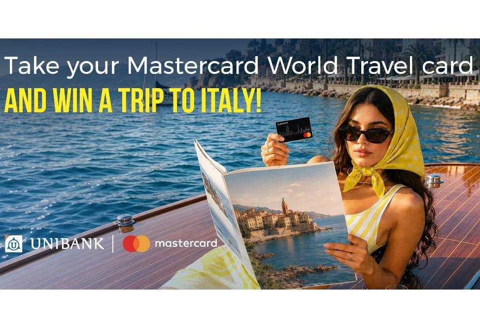 Юнибанк разыграет поездку в Италию среди новых держателей карт Mastercard World «Travel»