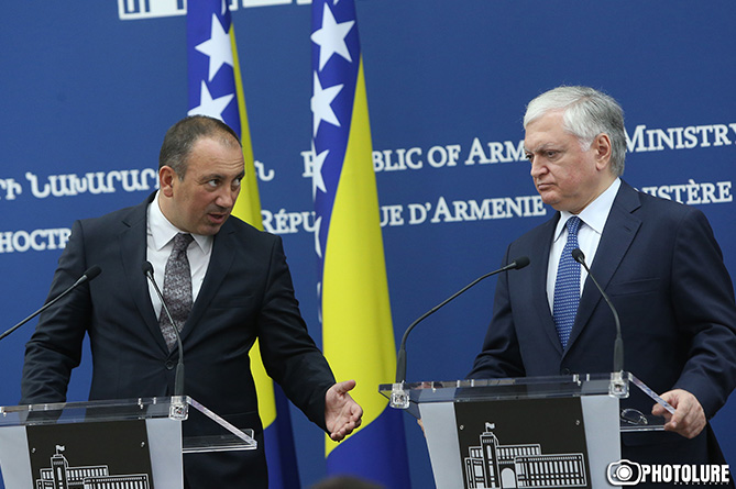 Глава МИД Армении посетит Боснию и Герцеговину до конца года 