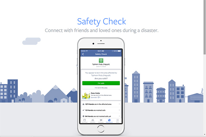 Facebook–ի օգտատերերը կարող են «Safe check» ֆունկցիայի միջոցով տեղեկացնել, որ չեն տուժել Փարիզի ահաբեկչություններից