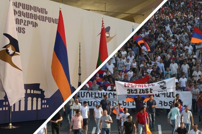 "Бархатная революция" в Армении привела к росту позитивной риторики в адрес ЕАЭС