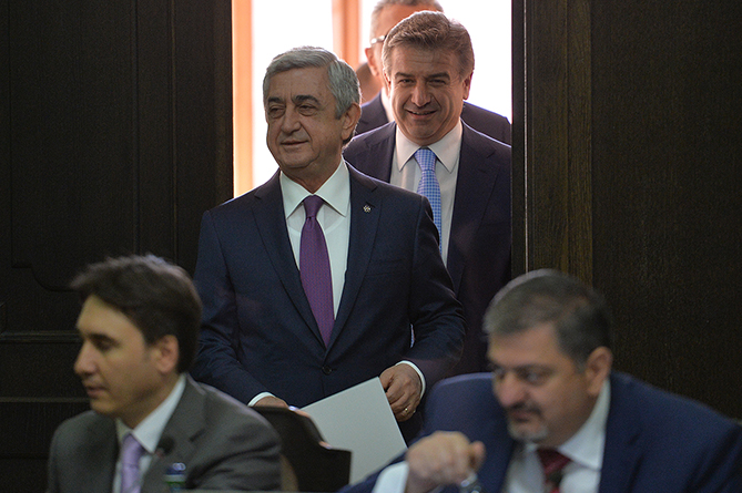 Վարչապետի թիմը վայելում է իմ և մեր ամբողջ քաղաքական թիմի լիակատար վստահությունը. Սերժ Սարգսյան Վարչապետի թիմը վայելում է իմ և մեր ամբողջ քաղաքական թիմի լիակատար վստահությունը. Սերժ Սարգսյան