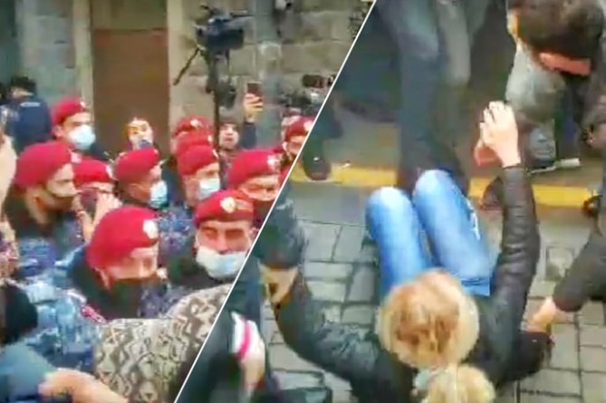 Ծեծկռտուք ոստիկանների և ցուցարարների միջև` ՀՊՏՀ մտնելու ժամանակ (ՎԻԴԵՈ) Ծեծկռտուք ոստիկանների և ցուցարարների միջև` ՀՊՏՀ մտնելու ժամանակ (ՎԻԴԵՈ)