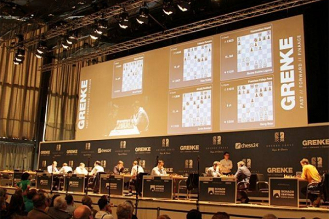 Аронян сыграл вничью с Найдичем (Азербайджан) в супер-турнире GRENKE Chess Classic Аронян сыграл вничью с Найдичем (Азербайджан) в супер-турнире GRENKE Chess Classic
