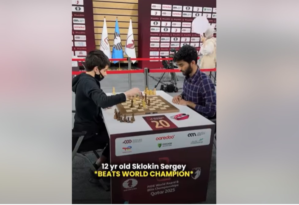 12-летний шахматист с армянскими корнями обыграл чемпиона мира по шахматам (ВИДЕО)