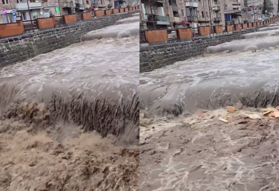 Սյունիքում գետերի ջրի մակարդակը շարունակում է բարձրանալ․ մարզում արտակարգ ռեժիմով աշխատանքներ են իրականացվում (ՎԻԴԵՈ)