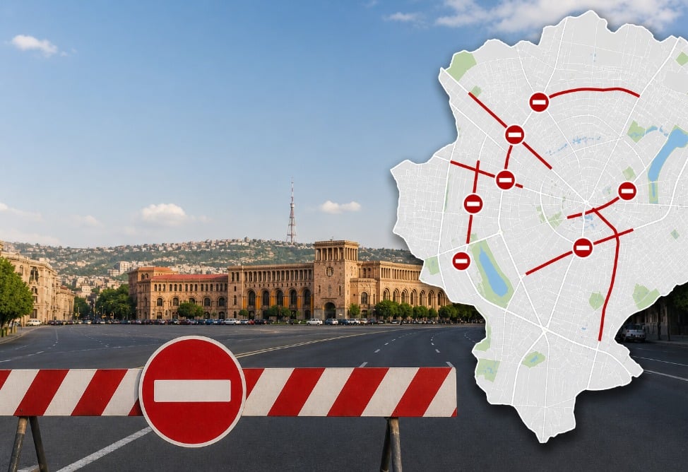 Հունիսի 28–ին երթևեկը ժամանակավորապես կսահմանափակվի Երևանի գրեթե ամբողջ կենտրոնի փողոցներում
