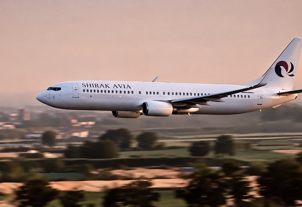 Четвертый самолет пополнил авиапарк Shirak Avia — его назвали в честь певицы Татев Асатрян (ВИДЕО)