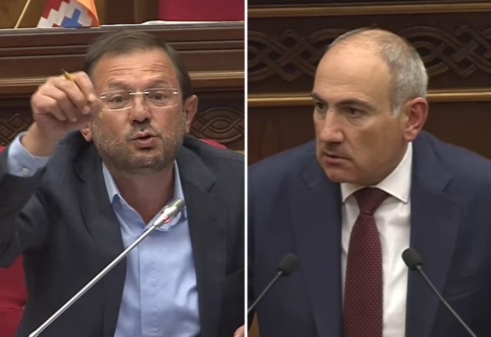 Перепалка в армянском парламенте: Никол Пашинян и Гегам Манукян обменялись обвинениями