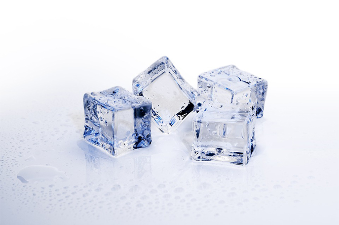 лед, кубики льда
