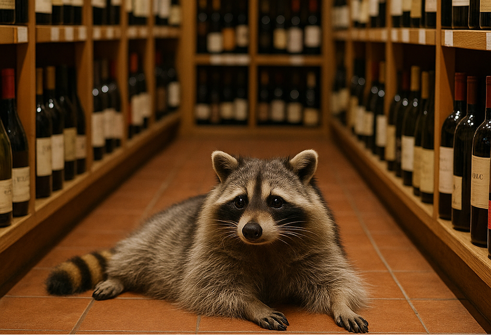 Հարբած ջրարջը տակնուվրա է արել ալկոհոլային խանութն ու հանգիստ քնել զուգարանում (ՖՈՏՈ)